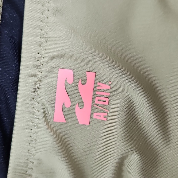 Billabong Adventure Division Colorblock High Waist Bikini Bottoms Sz S GreenPink - Picture 7 of 7